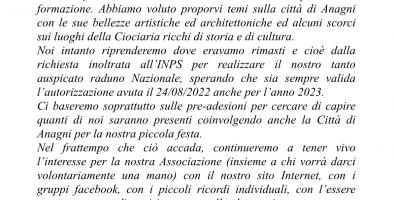 LETTERA PRESIDENTE ASSOCIAZIONE PER GLI EX ALUNNI 2023